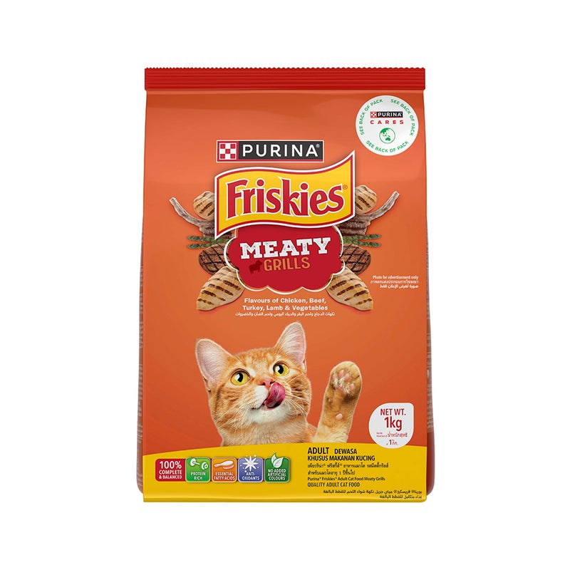 Friskies Meaty Grills Dry Cat Food, 1 Kg