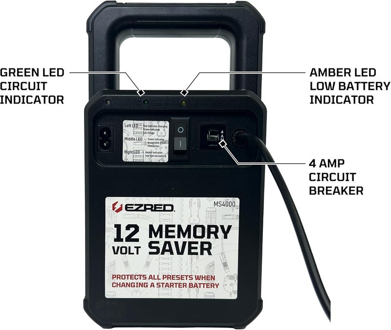 E-Z Red EZRED MS4000 Automotive Memory Saver with Charger - Image 4