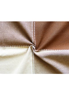 AIRWILL AIRWILL Cotton 4Way Dobby Brown Designed Blackout and Room Darkening 5ft Window Curtains Pack of 1 pc Self Design Brown  - Image 2
