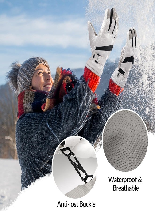 Pleneal Winter Ski Gloves Women Men, Windproof Waterproof Gloves with Warm Touchscreen Thermal Lining Anti-Slip for Work Cycling Motorcycle Snowboarding - Image 5