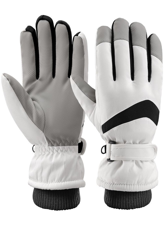Pleneal Winter Ski Gloves Women Men, Windproof Waterproof Gloves with Warm Touchscreen Thermal Lining Anti-Slip for Work Cycling Motorcycle Snowboarding - Image 1