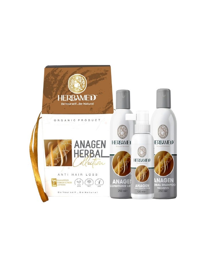 HERBAMED Anagen Herbal Collection Anyi Hair Loss 3in1 Shampoo, Conditioner & Lotion - Image 1