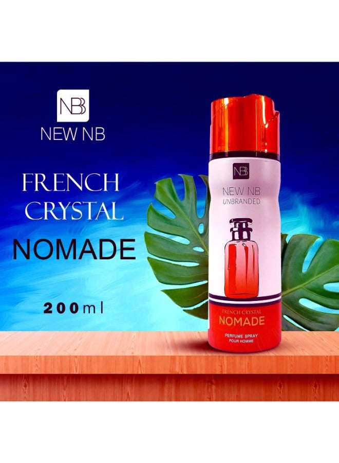 NEW NB Unbranded French Crystal Nomade Deodorant Spray Pour Homme - 200ml - Image 3