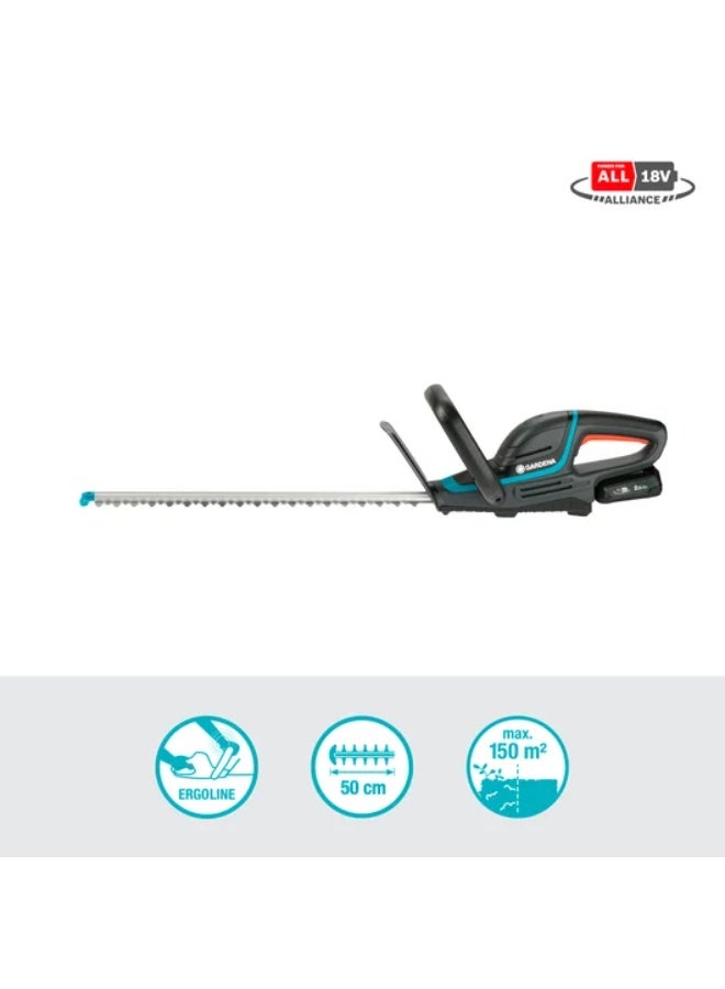 GARDENA- west Battery Hedge Trimmer ComfortCut 50/18V P4A Ready-To-Use Set - Image 3