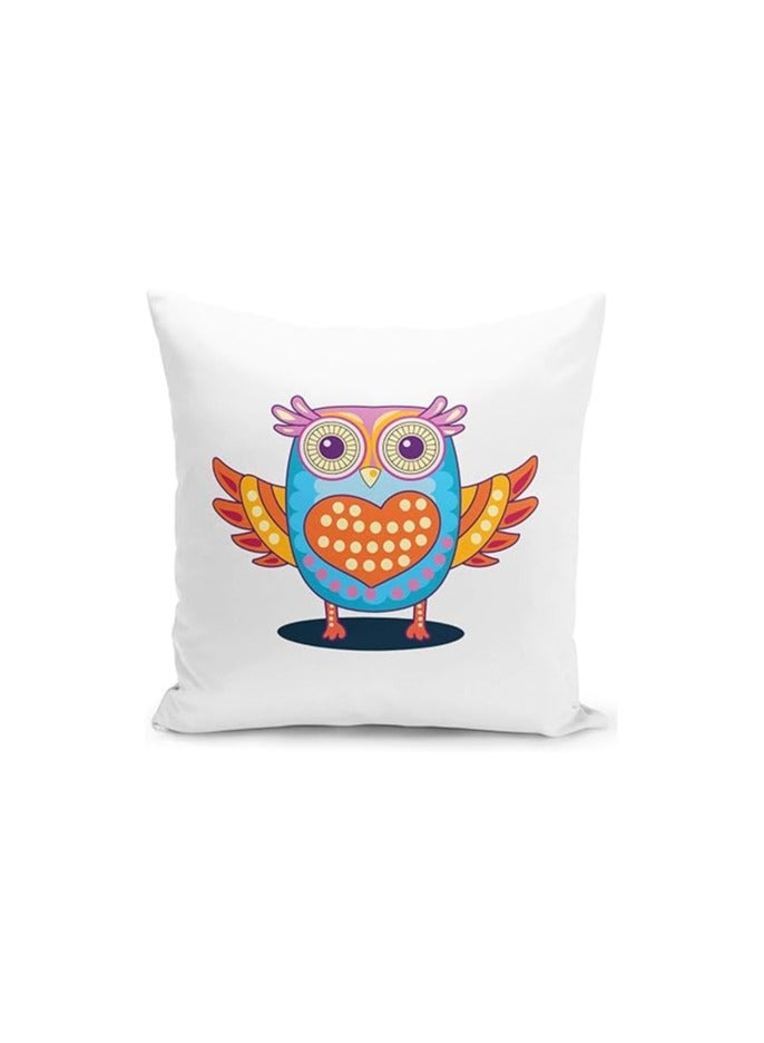 LIT Home Decor With Stuffing Lovely Cute Owl Heart For Couples Throw Pillow - Image 1
