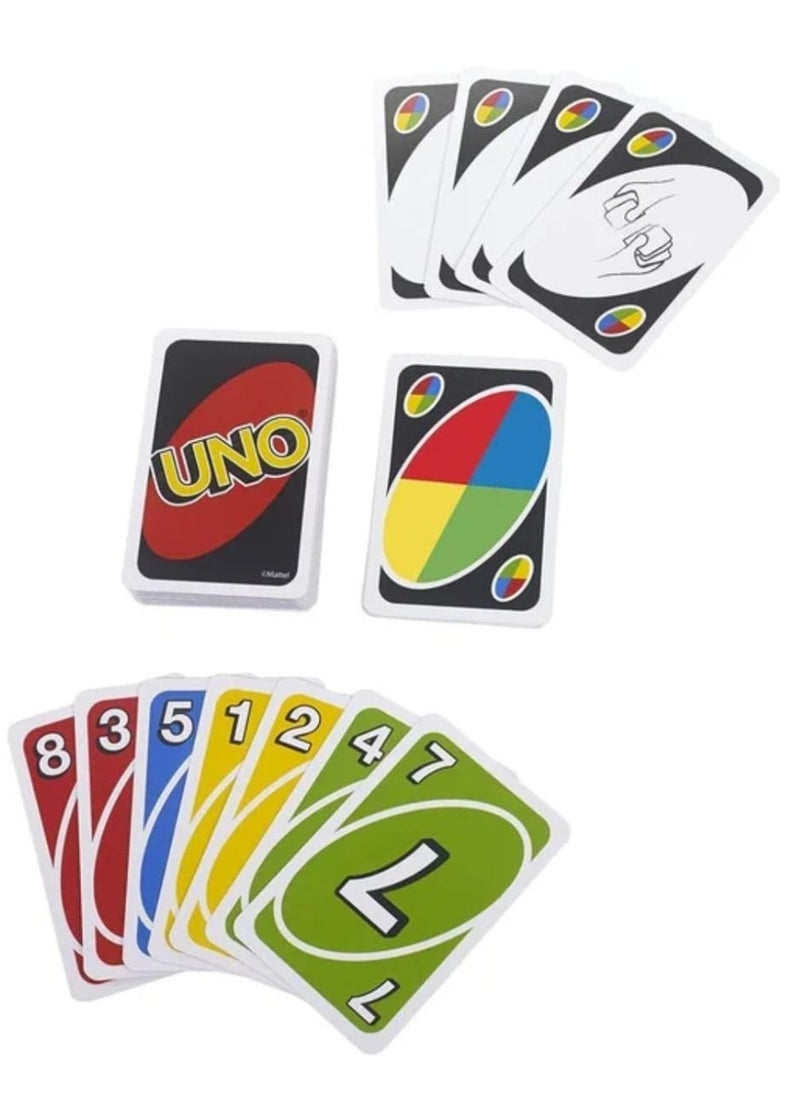 Mattel Toys Classic UNO Card Game – Double Deck with Customizable Wild Cards & Swap Hands – Family Fun Game for Kids & Adults, Ages 7+, 2–10 Players, Fast-Paced Matching Card Game  - Image 3