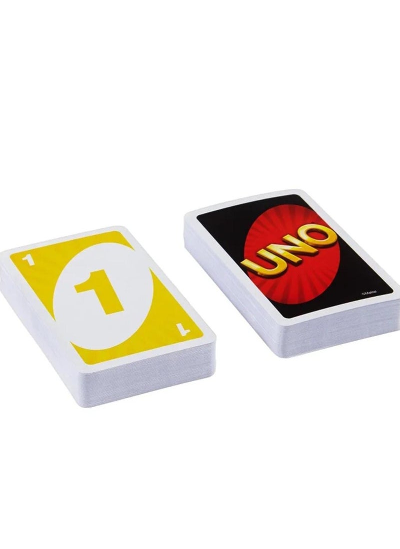 Mattel Toys Classic UNO Card Game – Double Deck with Customizable Wild Cards & Swap Hands – Family Fun Game for Kids & Adults, Ages 7+, 2–10 Players, Fast-Paced Matching Card Game  - Image 4