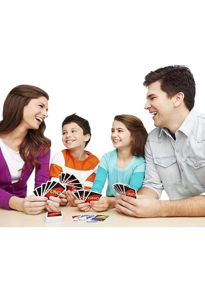 Mattel Toys Classic UNO Card Game – Double Deck with Customizable Wild Cards & Swap Hands – Family Fun Game for Kids & Adults, Ages 7+, 2–10 Players, Fast-Paced Matching Card Game  - Image 5