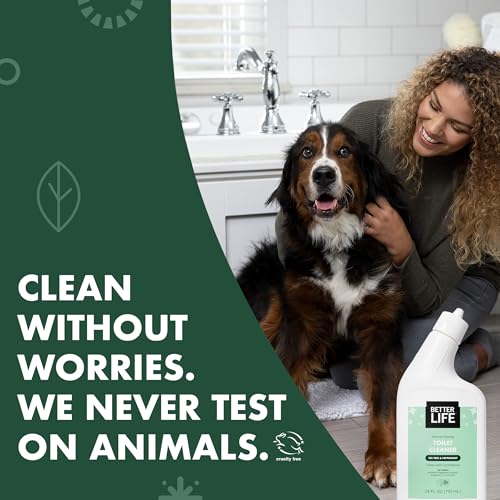 Better Life Toilet Bowl Cleaner - Tea Tree & Peppermint Scent Cleaning Gel - Liquid Bathroom Cleaners for Household - 24oz - Image 5