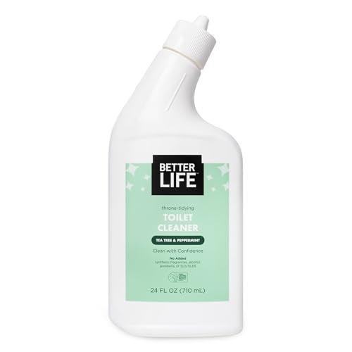 Better Life Toilet Bowl Cleaner - Tea Tree & Peppermint Scent Cleaning Gel - Liquid Bathroom Cleaners for Household - 24oz - Image 1