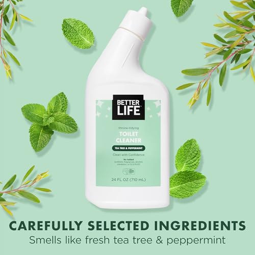 Better Life Toilet Bowl Cleaner - Tea Tree & Peppermint Scent Cleaning Gel - Liquid Bathroom Cleaners for Household - 24oz - Image 2