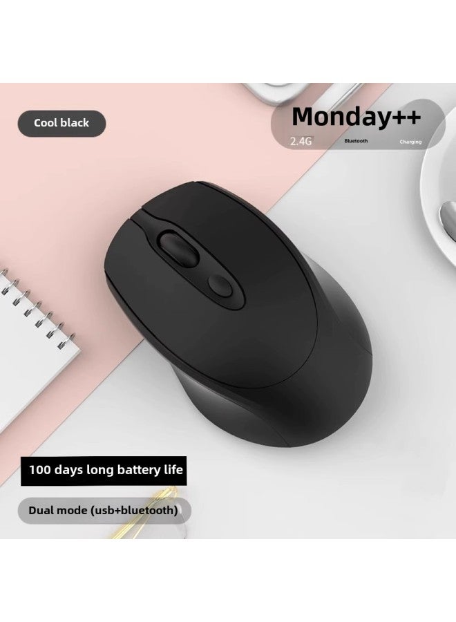 YUSHEDA Wireless Mouse For Girls Office Quiet Silent Charging For Asus HP Lenovo Dell Computer-Specifications: Dual Mode + Charging Life 100 Days  - Image 1