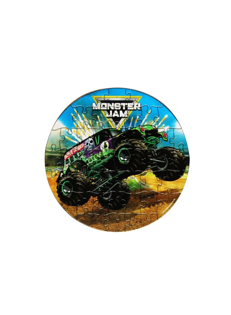 Spin Master Games Monster Jam Shaped Floor Puzzles, 46 Pieces for Kids Ages 3 years and above (20140868) - Image 4