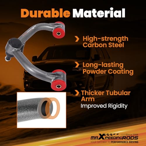 maXpeedingrods ذراع التحكم العلوي المرفوع 2-4 بوصة من maXpeedingrods لشيفروليه سيلفرادو / جي إم سي سييرا 2500HD / 3500HD 2011-2020 8 لوج 2WD 4WD - Image 2