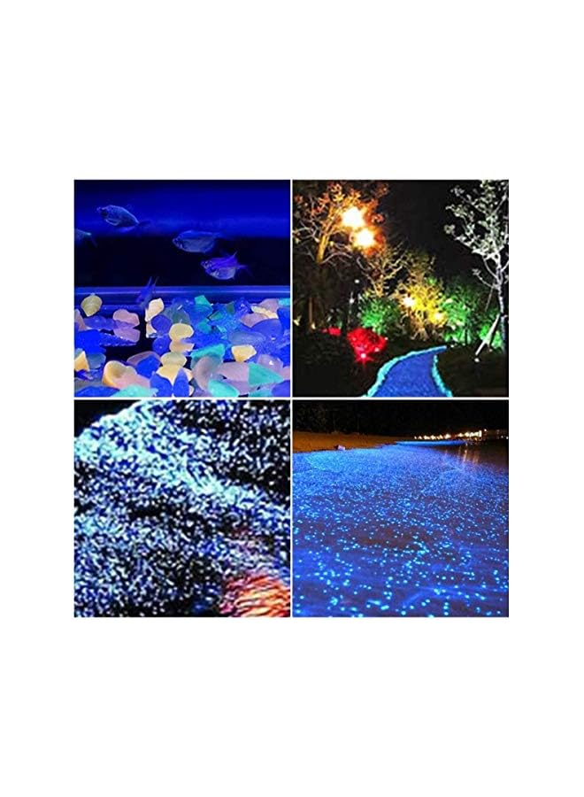 The Bros Glowing Pebbles, Glow in the Dark Stones Rocks Luminous Cobblestones for Garden Walkways Decoration, Aquarium Fish Tank Park Ornaments Backyard Driveway Decorative Stones 100Pcs(Blue) - Image 5