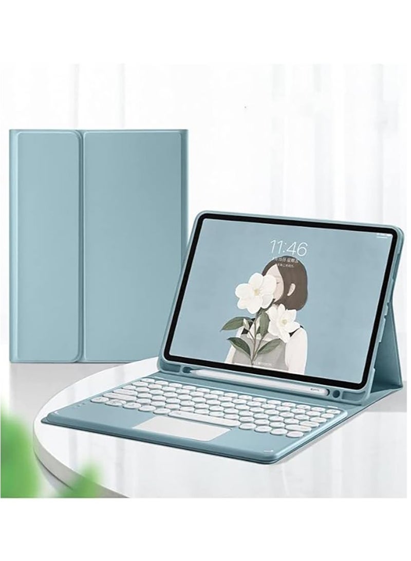 SYOSI For Galaxy Tab S9 Plus Keyboard Case with Touchpad, Detachable Bluetooth Keyboard Leather Folio Cover for Galaxy Tab 12.4 Inch Tablet 2023 Galaxy S9+ Tablet SM-X810/X816B/X818U - Image 2