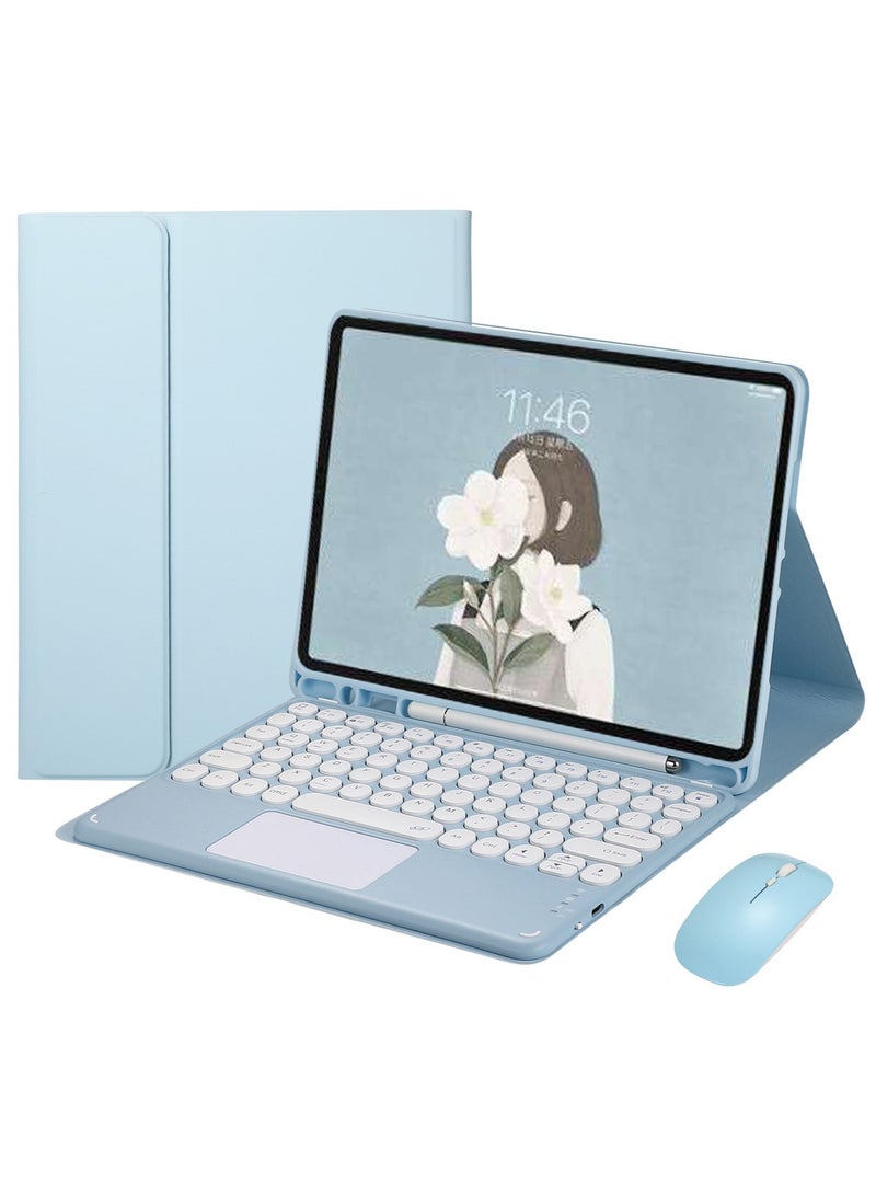 SYOSI For Galaxy Tab S9 Plus Keyboard Case with Touchpad, Detachable Bluetooth Keyboard Leather Folio Cover for Galaxy Tab 12.4 Inch Tablet 2023 Galaxy S9+ Tablet SM-X810/X816B/X818U - Image 1