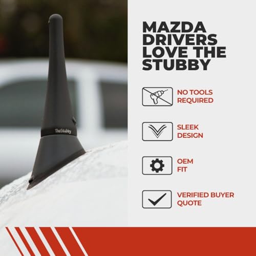 CravenSpeed Stubby Antenna Compatible with Mazda Miata 2006-2024 | 3.8 inches | Short Antenna Replacement | Made in The USA - Image 4