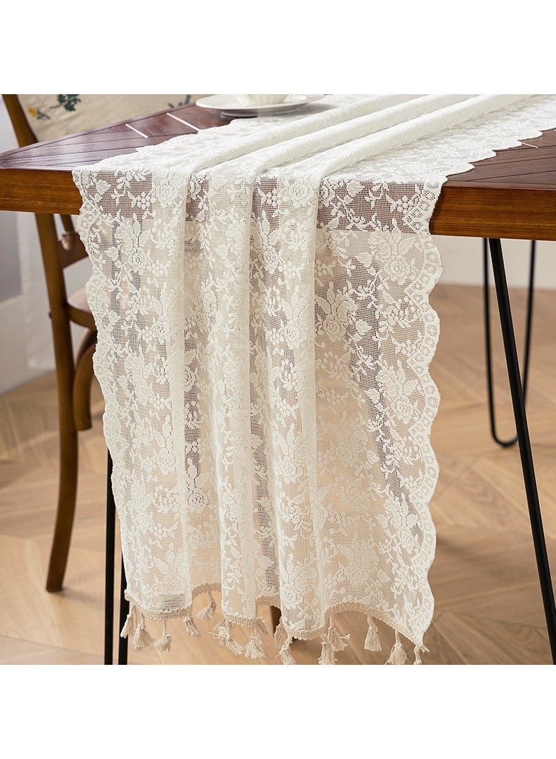 Vintage Lace Table Runner Multiple Sizes Dustproof Decor Table Scarf for TV Stand Coffee Table Home Decor - Image 3