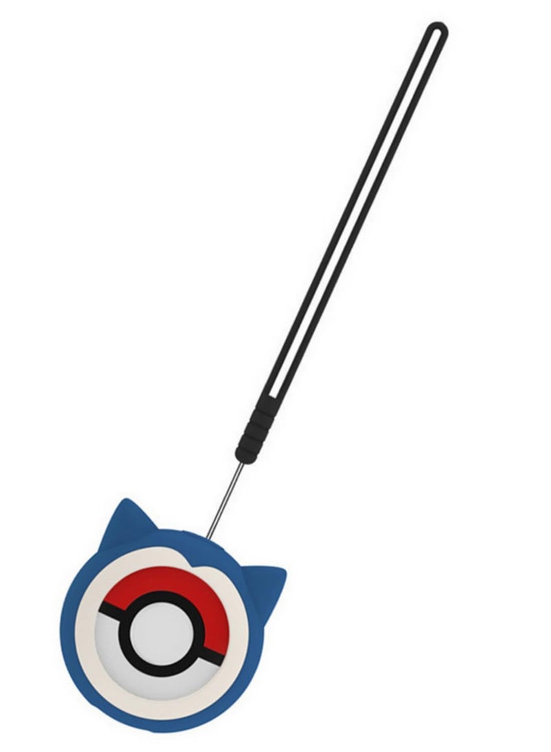 Silicone Protective Case Compatible with Pokémon GO Plus+ Anime Kawaii Pika Shockproof Shell Cover with Rope Blue - Image 2