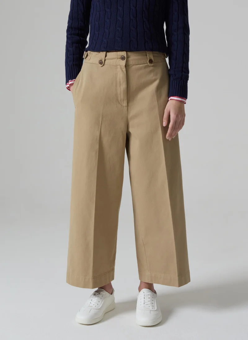 Ovs Wide-leg trousers with pulls