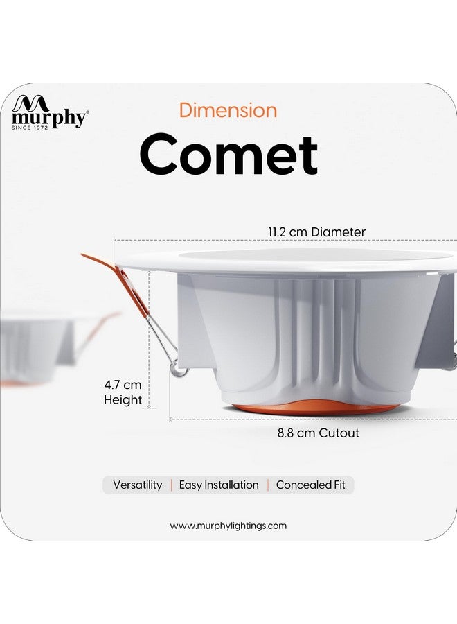 Murphy Polycarbonate 7W Led Panel Conceal Down Light (Warm White, Yellow) - Pack Of 4(Others) - Image 4