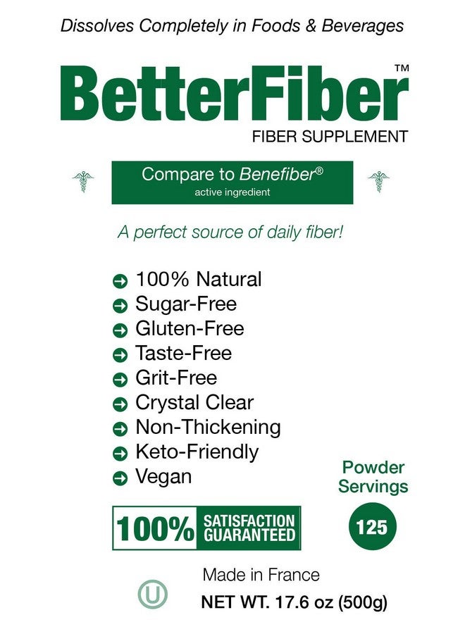 Modernist Pantry BetterFiber - Prebiotic Fiber Supplement [100% Generic Equivalent of Leading Brand] ⊘ Non-GMO Gluten-Free Vegan OU Kosher Certified - 17.6oz/500g (125 Servings) - Image 3