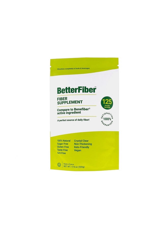 Modernist Pantry BetterFiber - Prebiotic Fiber Supplement [100% Generic Equivalent of Leading Brand] ⊘ Non-GMO Gluten-Free Vegan OU Kosher Certified - 17.6oz/500g (125 Servings) - Image 1