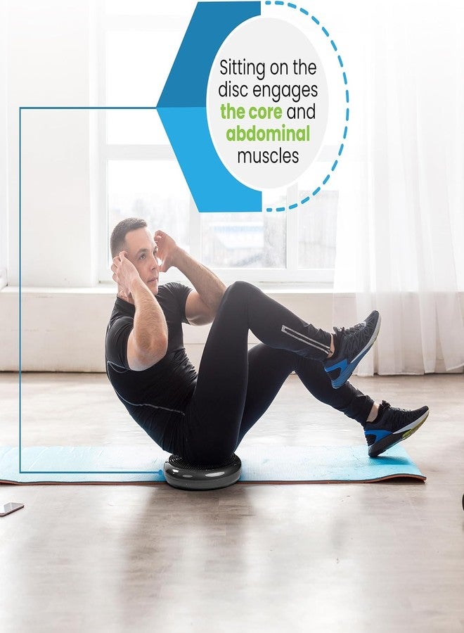 bintiva 2 Pack Wobble Cushion Balance Disc - Wiggle Seat & Balance Pad for Exercise, Physical Therapy, Sensory Kids - Stability Disc, Dog Balance Disc - Image 5