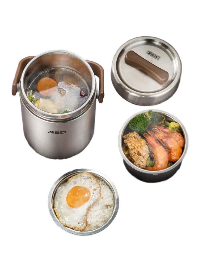 ASD Aishida Insulated Lunch Box, 304 Stainless Steel Vacuum Insulated Pot, 2L Portable Thermal Lunch Box, Rws20T3Wg-T - Image 1