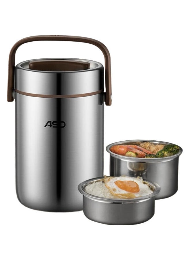 ASD Aishida Insulated Lunch Box, 304 Stainless Steel Vacuum Insulated Pot, 2L Portable Thermal Lunch Box, Rws20T3Wg-T - Image 2