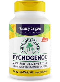 Healthy Origins Pycnogenol 100 Mg (Nature'S Super Antioxidant Nongmo Gluten Free Cardiovascular Support) 60 Veggie Caps  - Image 1