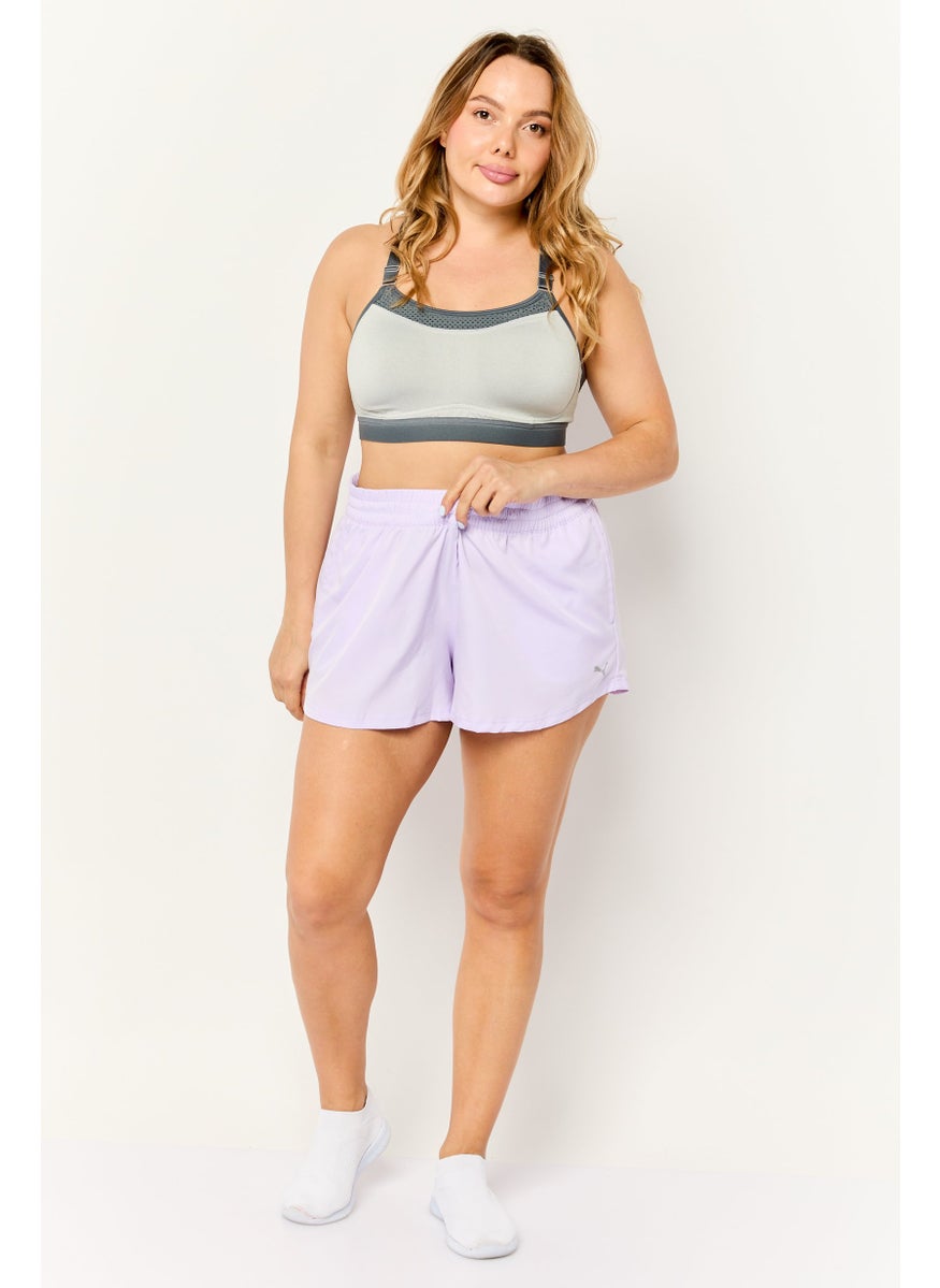 PUMA Women Sportswear Fit Brand Logo Outdoor Short, Light Lavender  - Image 2