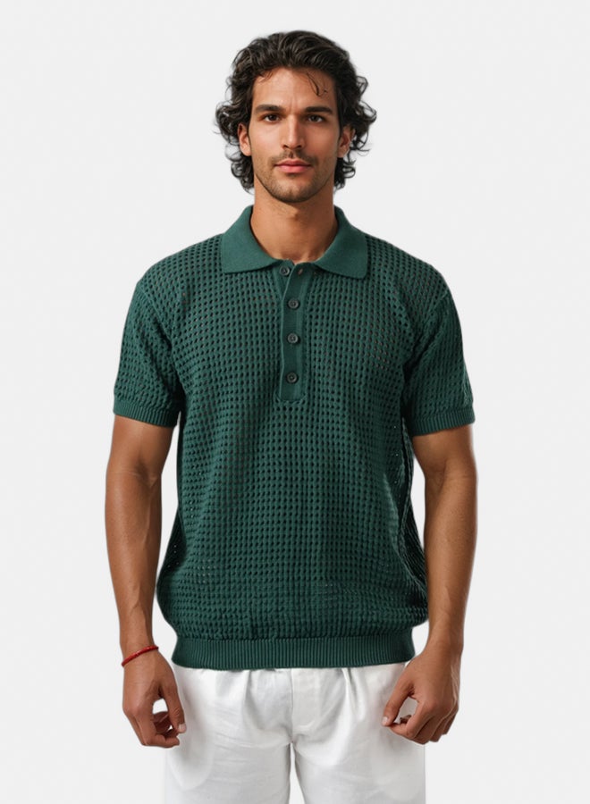 bowline Polo Mesh Oversized Knitwear - Image 1