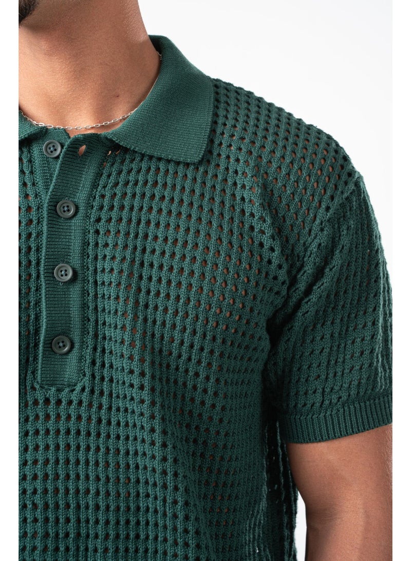 bowline Polo Mesh Oversized Knitwear - Image 2