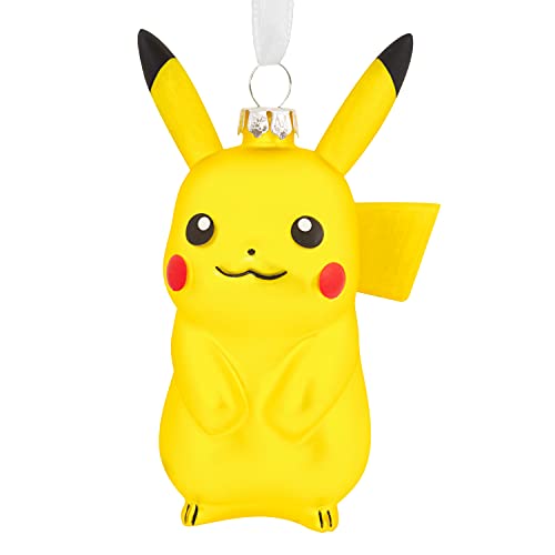 Hallmark Pokémon Pikachu Blown Glass Christmas Ornament, Anime Merch Tree Decoration, Multi Color - Image 4