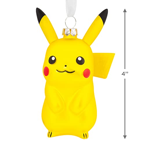 Hallmark Pokémon Pikachu Blown Glass Christmas Ornament, Anime Merch Tree Decoration, Multi Color - Image 5