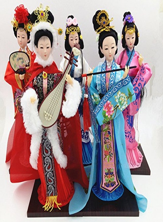 NW 12 Inch Chinese Traditional Handicraft Silk Figurine Collectible Chinese Ancient Character Ornaments for Home Decoration(1805-B) - Image 5