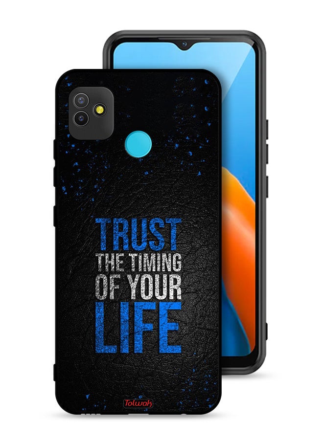 Tolwak Tecno Pop 5 Protective Case Cover Trust The Timing Of Your Life  - Image 1
