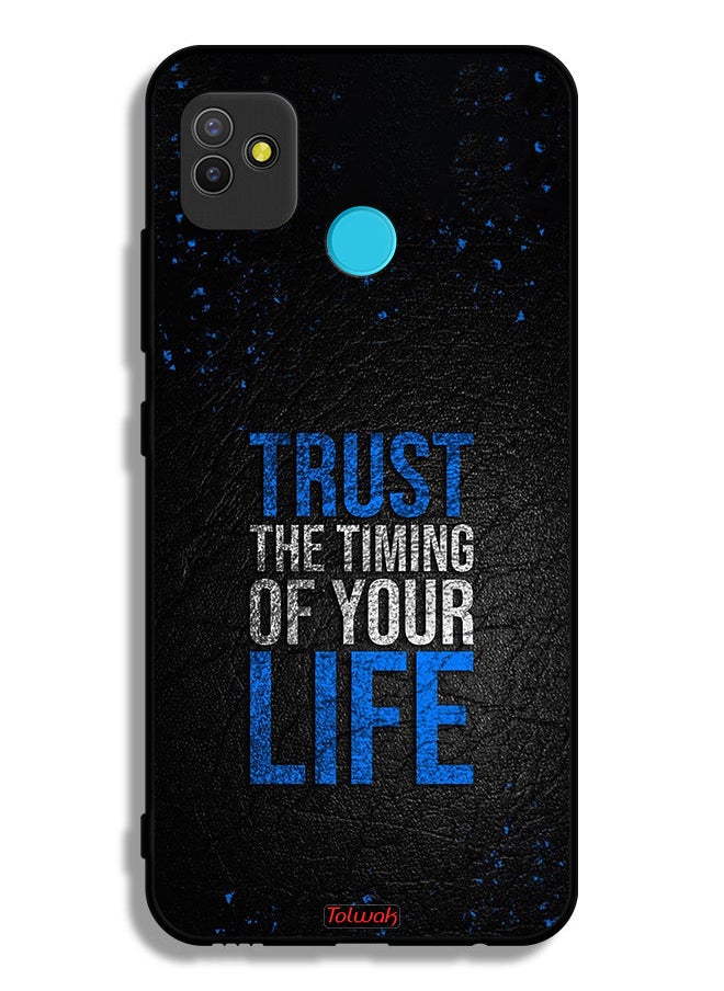 Tolwak Tecno Pop 5 Protective Case Cover Trust The Timing Of Your Life  - Image 2