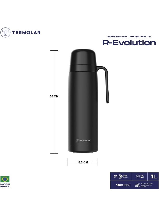 Termolar Termolar Stainless Steel R-Evolution Black Vacuum Insulated Flask  - Image 3