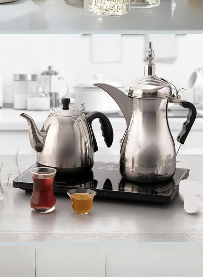 غالف دالا ماكينة قهوة عربية سائلة من جلف دلة - فضي C94845 - Image 1
