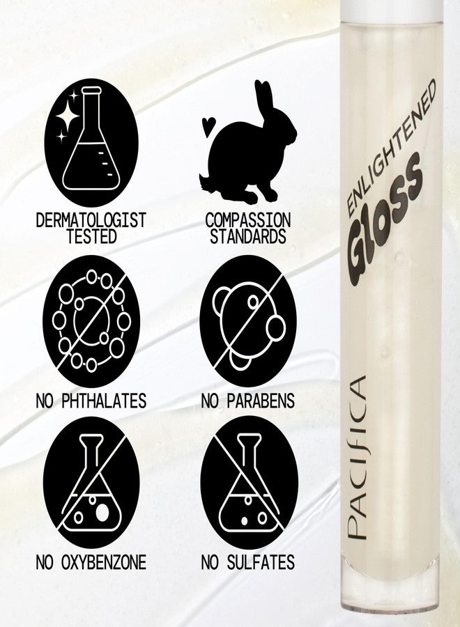 Pacifica Plumping Lip Gloss - Sugar Cake Flavored Shimmering Gold Hydrating Lip Oil Balm, No Tingle Lip Plumper with Shea Butter, Non-Sticky High Shine Sweet Finish, Vegan & Cruelty-Free 0.14oz - Image 5