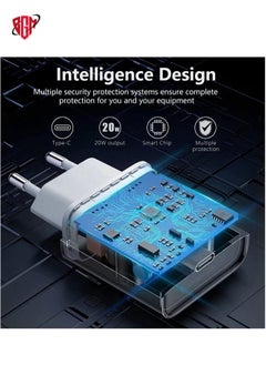 BGM 20W Fast USB C Travel Charger Plug Adaptor for iPhone 14/14 Plus/14 Pro/14 Pro Max/13 12 11 SE XR XS Max X, Galaxy, Power Adapter USBC UK Charging  - Image 3