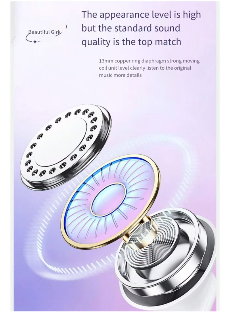 ريماكس سماعة لاسلكية ، سماعة بلوتوث 5.3 في الأذن ، 4 ميكروفون ENC الاتصال واضحة ، لمسة التحكم المحمولة سماعة - Image 5