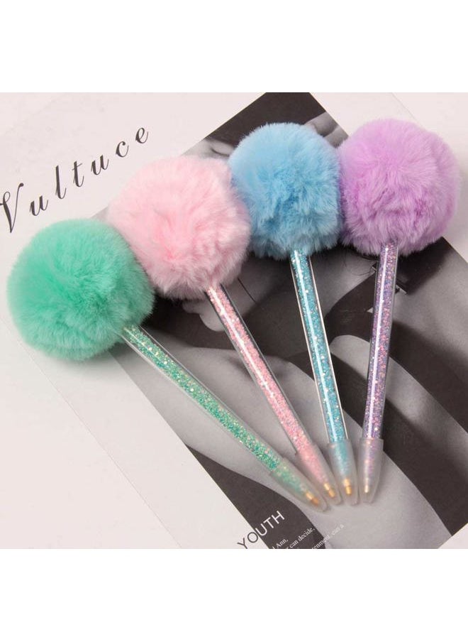esowemsn 4pcs Diamond Drill Pen Pom Pom Nail Art Dotting Pen Point Drill Pen Manicure DIY Beauty Tool Accessories (Pink,Green,Purple,Blue)  - Image 4