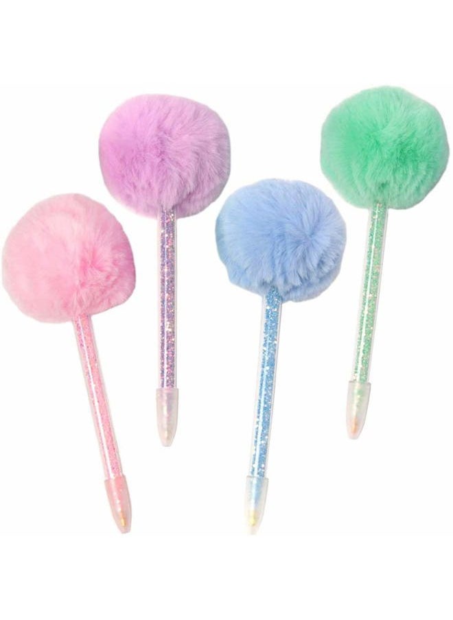 esowemsn 4pcs Diamond Drill Pen Pom Pom Nail Art Dotting Pen Point Drill Pen Manicure DIY Beauty Tool Accessories (Pink,Green,Purple,Blue)  - Image 1
