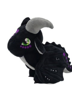 Wings of Fire Dragon Plush Toy Rainwing Dragon Stuffed Animals Pterosaur Plush Flying Dragon Pillow Plushies Gifts for Fans Kids Boys Girls (Nightwing)