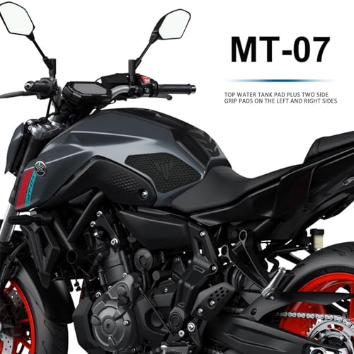IZX For YAMAHA MT-07 MT07 MT 07 2021 2022 2023 Motorcycle Accessories Non-Slip Side Fuel Tank Stickers Waterproof Pad Rubber Sticker Tank Pad - Image 3