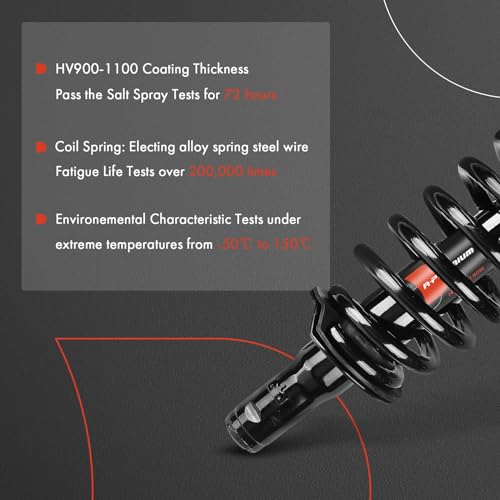 A-Premium Front Pair (2) Complete Strut & Coil Spring Assembly Compatible with Chevrolet Trailblazer 02-09 & GMC Envoy 02-09 & Buick Rainier 04-07 & Saab 9-7x 05-09 & Isuzu, Driver and Passenger Side - Image 4